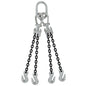 12 inch x 10 foot Crosby Adjustable 4 Leg Chain Sling w Grab Hooks Grade 100 image 1 of 2