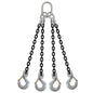 12 inch x 16 foot Crosby 4 Leg Chain Sling w Sling Hooks Grade 100 image 1 of 2