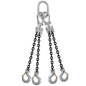 516 inch x 20 foot Crosby Adjustable 4 Leg Chain Sling w Sling Hooks Grade 100 image 1 of 2