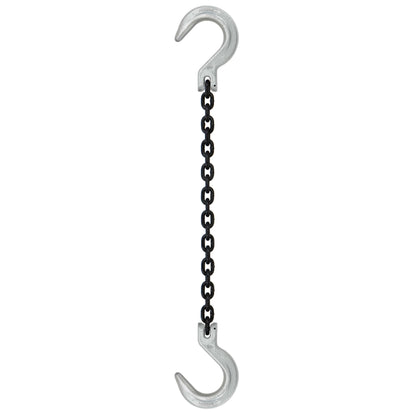 12 inch x 16 foot Crosby Single Leg Chain Sling w Foundry & Foundry Hooks Grade 100 image 1 of 2