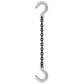 38 inch x 12 foot Crosby Single Leg Chain Sling w Foundry & Foundry Hooks Grade 100 image 1 of 2