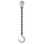 932 inch x 6 foot Crosby Single Leg Chain Sling w Grab & Foundry Hooks Grade 100 image 1 of 2
