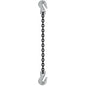 12 inch x 12 foot Crosby Single Leg Chain Sling w Grab & Grab Hooks Grade 100 image 1 of 2