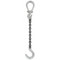 38 inch x 15 foot Crosby Adjustable Single Leg Chain Sling w Foundry Hook Grade 100 image 1 of 2