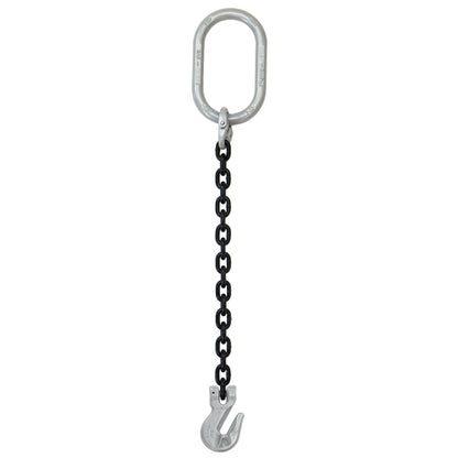 38 inch x 12 foot Crosby Single Leg Chain Sling w Grab Hook Grade 100 image 1 of 2