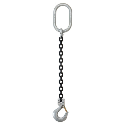 12 inch x 12 foot Crosby Single Leg Chain Sling w Sling Hook Grade 100 image 1 of 2