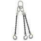 38 inch x 15 foot Crosby Adjustable 3 Leg Chain Sling w Sling Hooks Grade 100 image 1 of 2