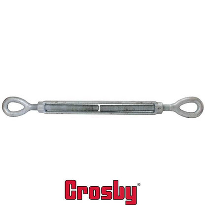 112 inch x 24 inch Crosby&reg Eye & Eye Galvanized Turnbuckle HG226 image 2 of 2