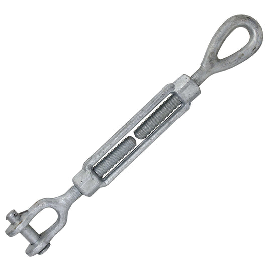114 inch x 18 inch Crosby Jaw & Eye Galvanized Turnbuckle HG227 image 1 of 2