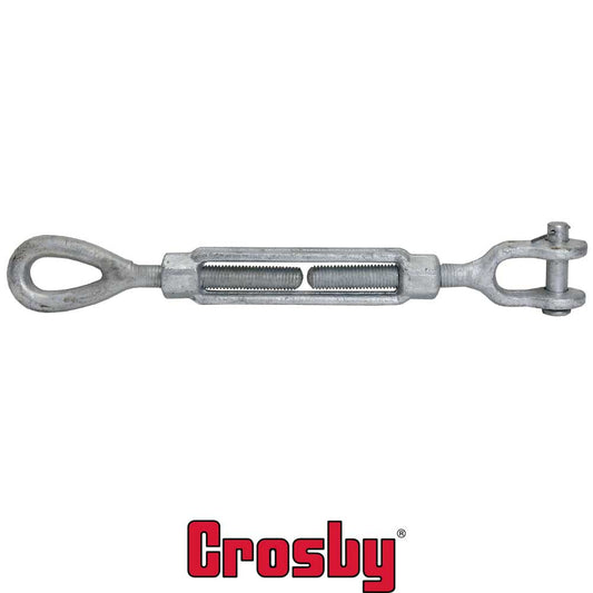 1 inch x 24 inch Crosby Jaw & Eye Galvanized Turnbuckle HG227 image 2 of 2