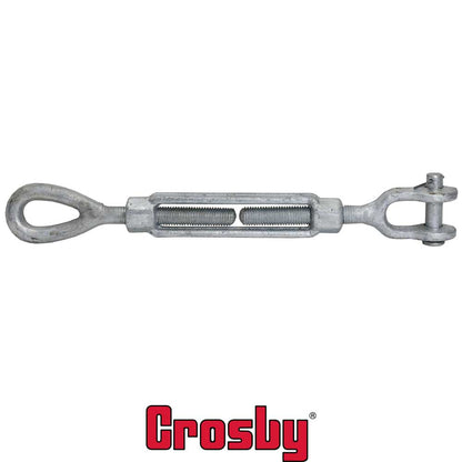 134 inch x 24 inch Crosby&reg Jaw & Eye Galvanized Turnbuckle HG227 image 2 of 2