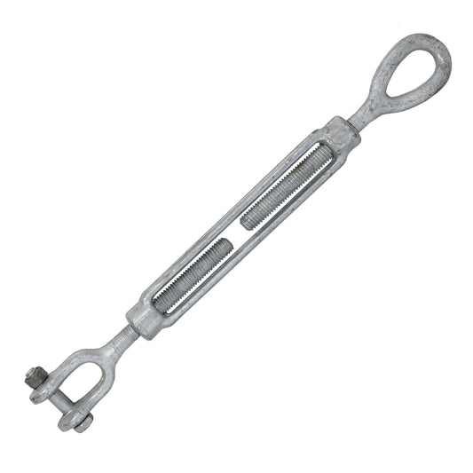 12 inch x 9 inch Crosby Jaw & Eye Galvanized Turnbuckle HG227 image 1 of 2