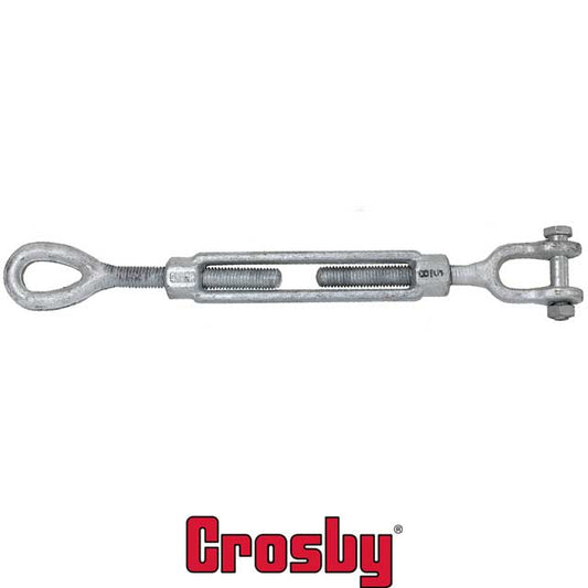 14 x 4 inch Crosby Jaw & Eye Galvanized Turnbuckle HG227 image 2 of 2
