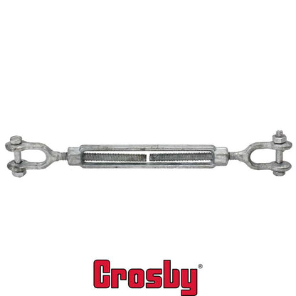 12 inch x 9 inch Crosby Jaw & Jaw Galvanized Turnbuckle HG228 image 2 of 2