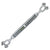 1 inch x 24 inch Crosby Jaw & Jaw Galvanized Turnbuckle HG228 image 1 of 2