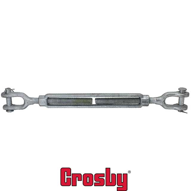 1 inch x 24 inch Crosby Jaw & Jaw Galvanized Turnbuckle HG228 image 2 of 2