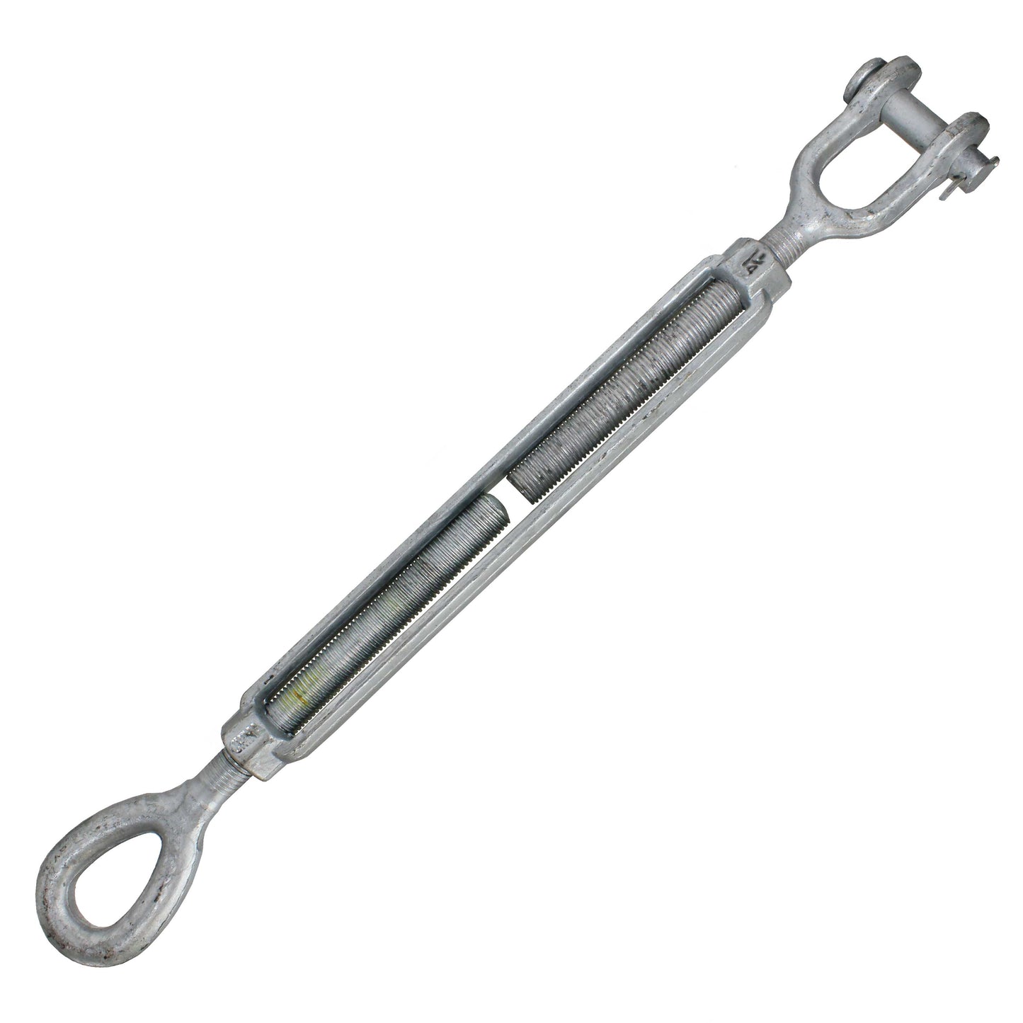 Galvanized Turnbuckle Import Jaw & Eye 114 inch x 18 image 1 of 3