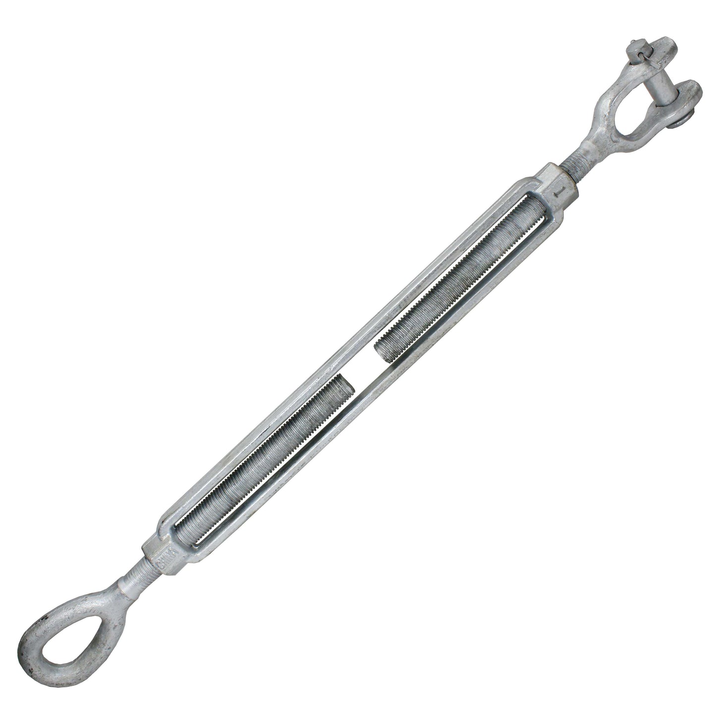 Galvanized Turnbuckle Import Jaw & Eye 1 inch x 18 inch image 1 of 3