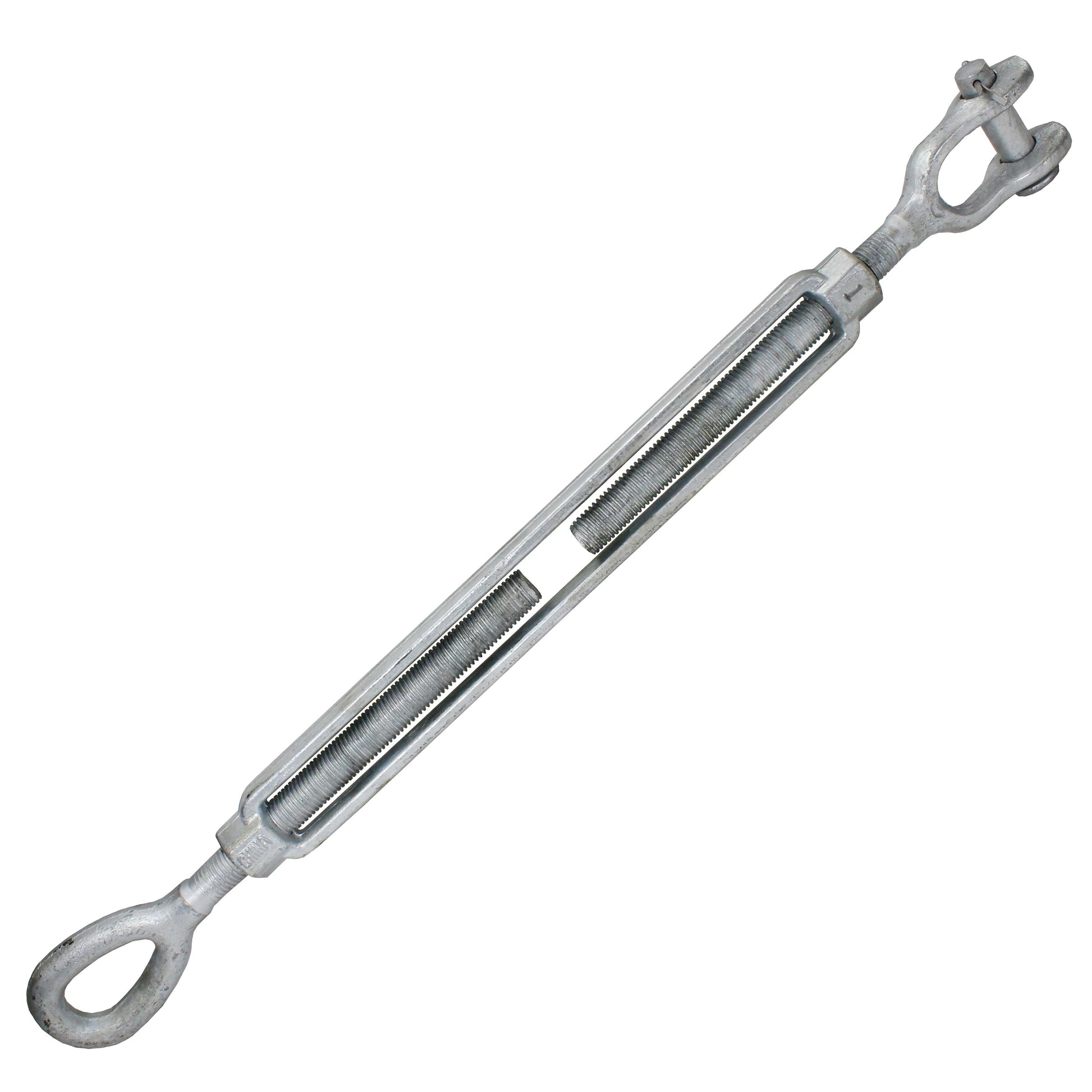 Galvanized Turnbuckle Import Jaw & Eye 1 inch x 18 inch image 1 of 3