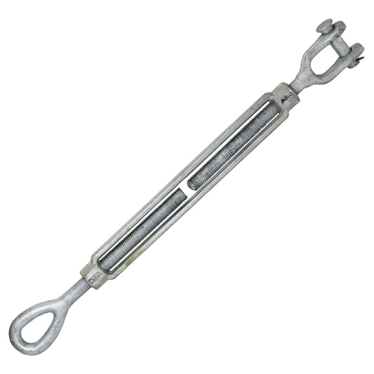 Galvanized Turnbuckle Import Jaw & Eye 34 inch x 12 inch image 1 of 3