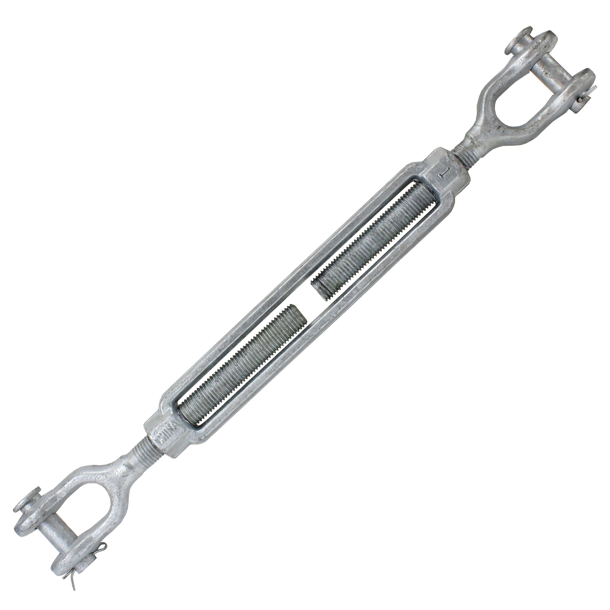 Galvanized Turnbuckle Import Jaw & Jaw 1 inch x 12 image 1 of 3