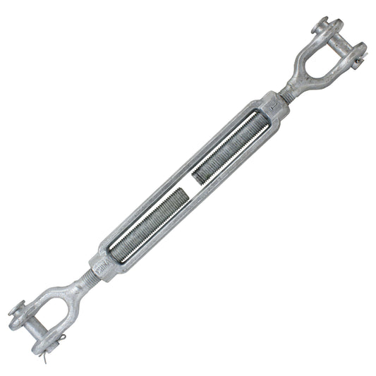 Galvanized Turnbuckle Import Jaw & Jaw 1 inch x 12 image 1 of 3