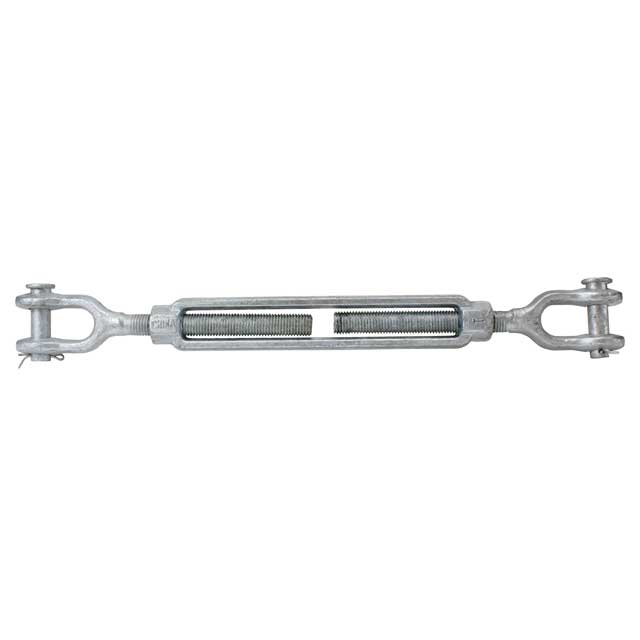 Galvanized Turnbuckle Import Jaw & Jaw 1 inch x 12 image 3 of 3