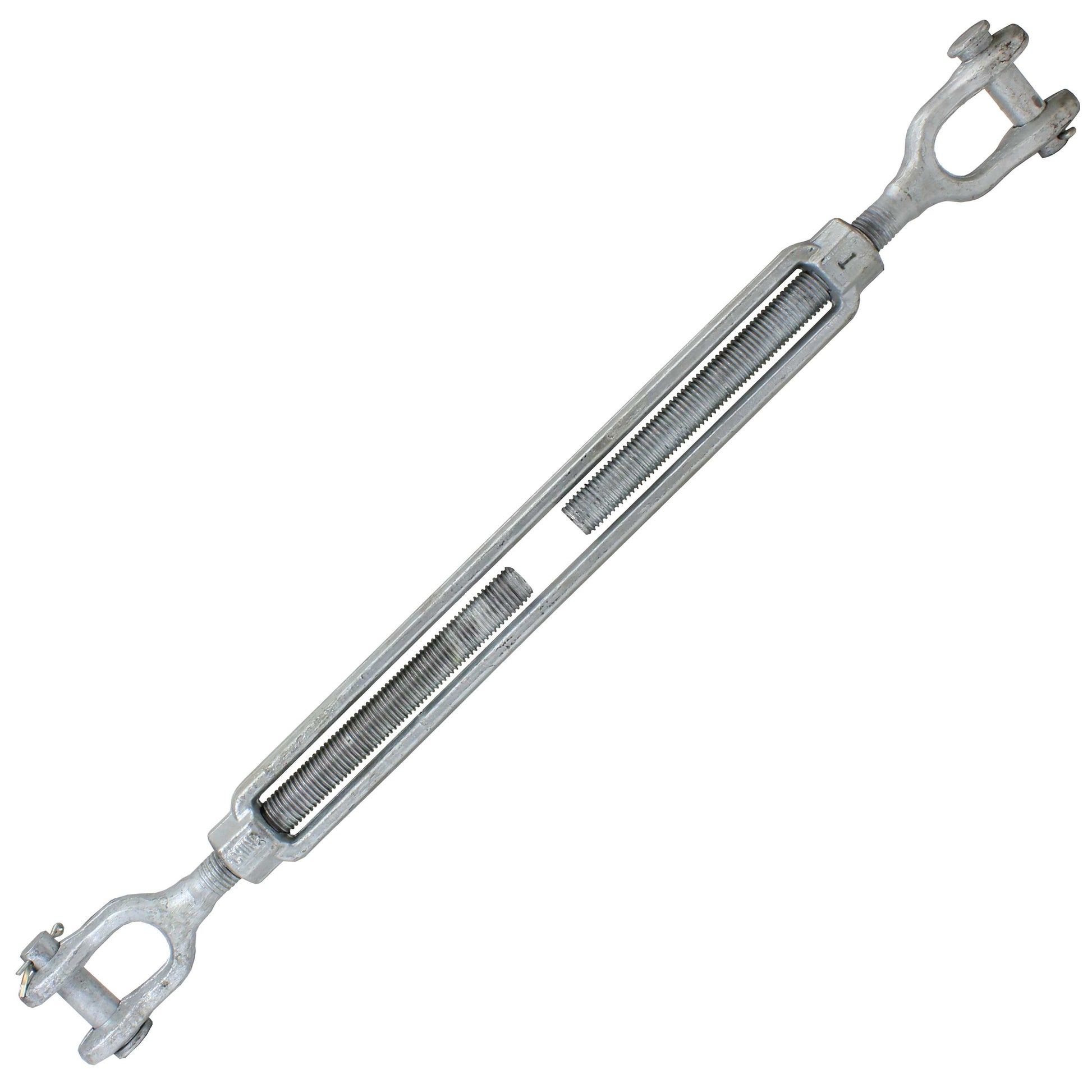 Galvanized Turnbuckle Import Jaw & Jaw 1 inch x 18 inch image 1 of 3