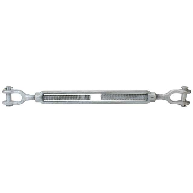 Galvanized Turnbuckle Import Jaw & Jaw 1 inch x 18 inch image 3 of 3