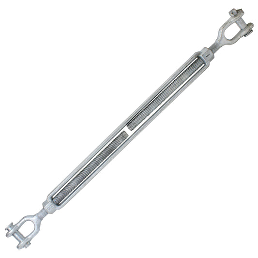 Galvanized Turnbuckle Import Jaw & Jaw 1 inch x 24 inch image 1 of 3