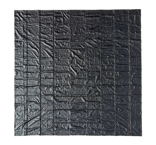 Heavy Duty Machinery Tarp 24 foot x 24 foot 18 oz Black Tarp image 1 of 9