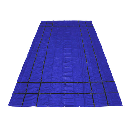 Heavy Duty Steel Tarp 16 foot x 27 foot (4 foot Drop4Sided) 18 oz Blue Tarp image 1 of 9