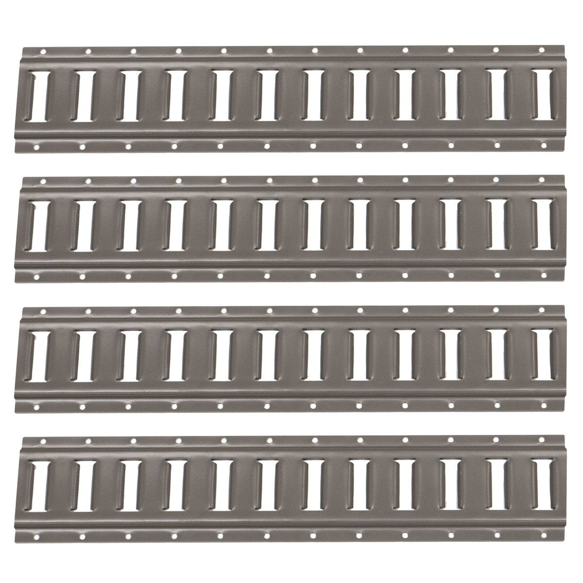 2' Horizontal E-Track- Gray Painted- 4-Pack