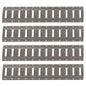 2' Horizontal E-Track- Gray Painted- 4-Pack