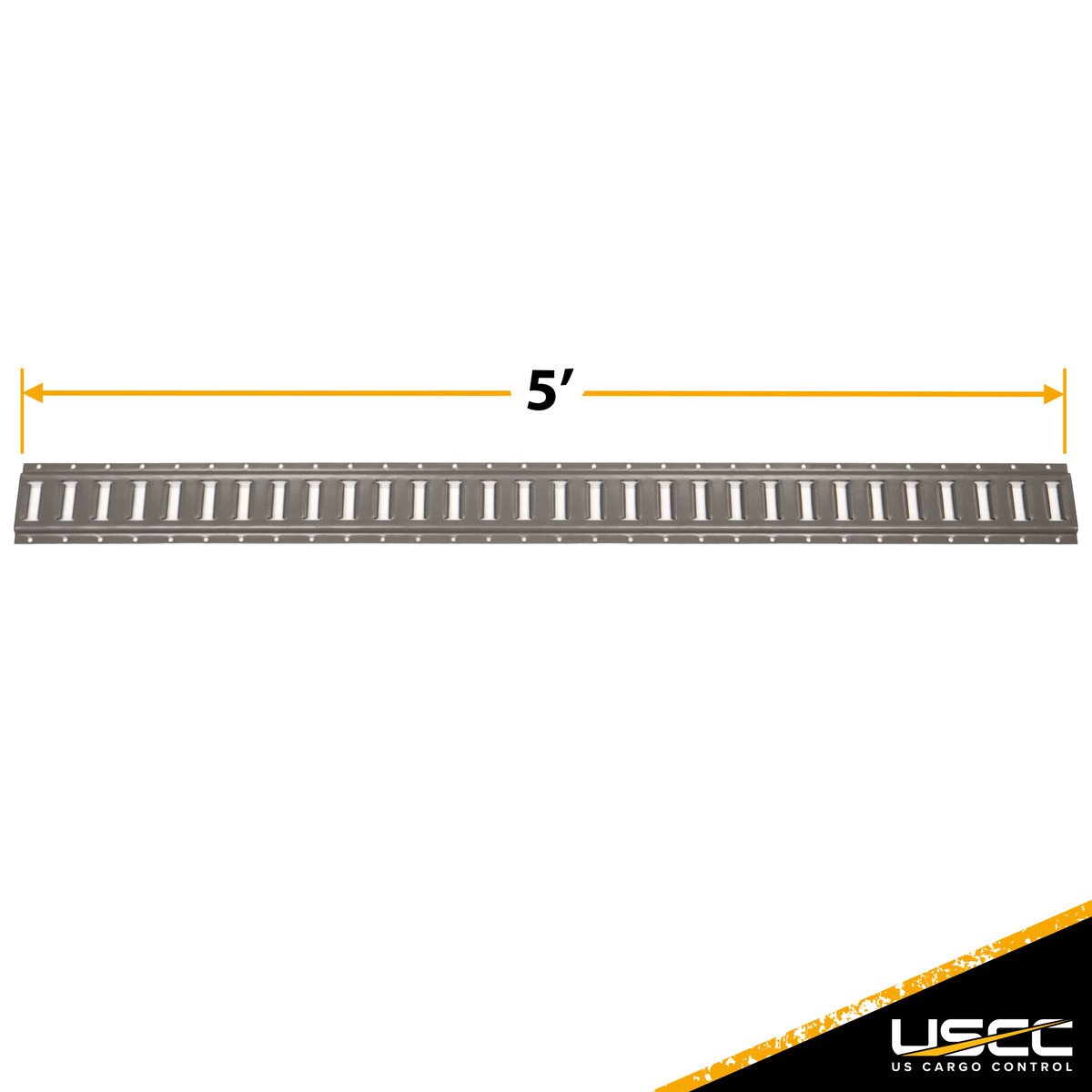 5' Horizontal E-Track- Gray Painted