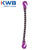 58 inch x 6 foot Single Leg Chain Sling w Grab & Grab Hooks Grade 100 image 2 of 2