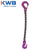 932 inch x 6 foot Single Leg Chain Sling w Grab & Sling Hooks Grade 100 image 2 of 2