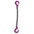 38 inch x 8 foot Single Leg Chain Sling w Sling & Sling Hooks Grade 100 image 1 of 2