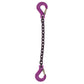 34 inch x 4 foot Single Leg Chain Sling w Sling & Sling Hooks Grade 100 image 1 of 2