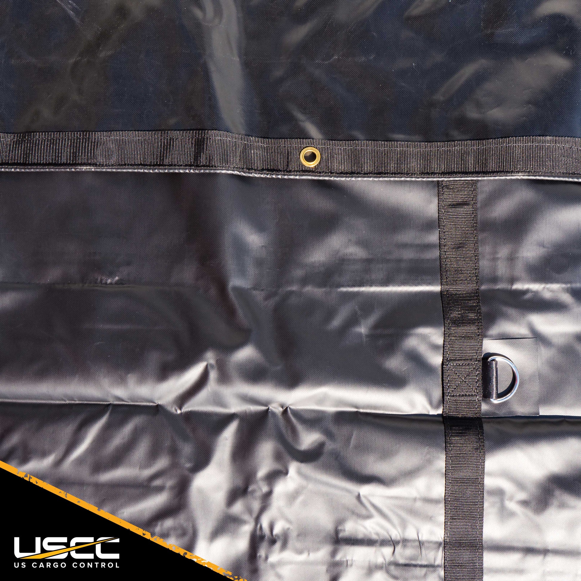 Lightweight Machinery Tarp 30 foot X 30 foot 14 Oz Black Tarp image 7 of 9