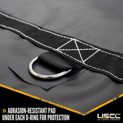 Lightweight Steel Tarp - 24' x 18' (8' Drop) - 14 oz. Black Tarp