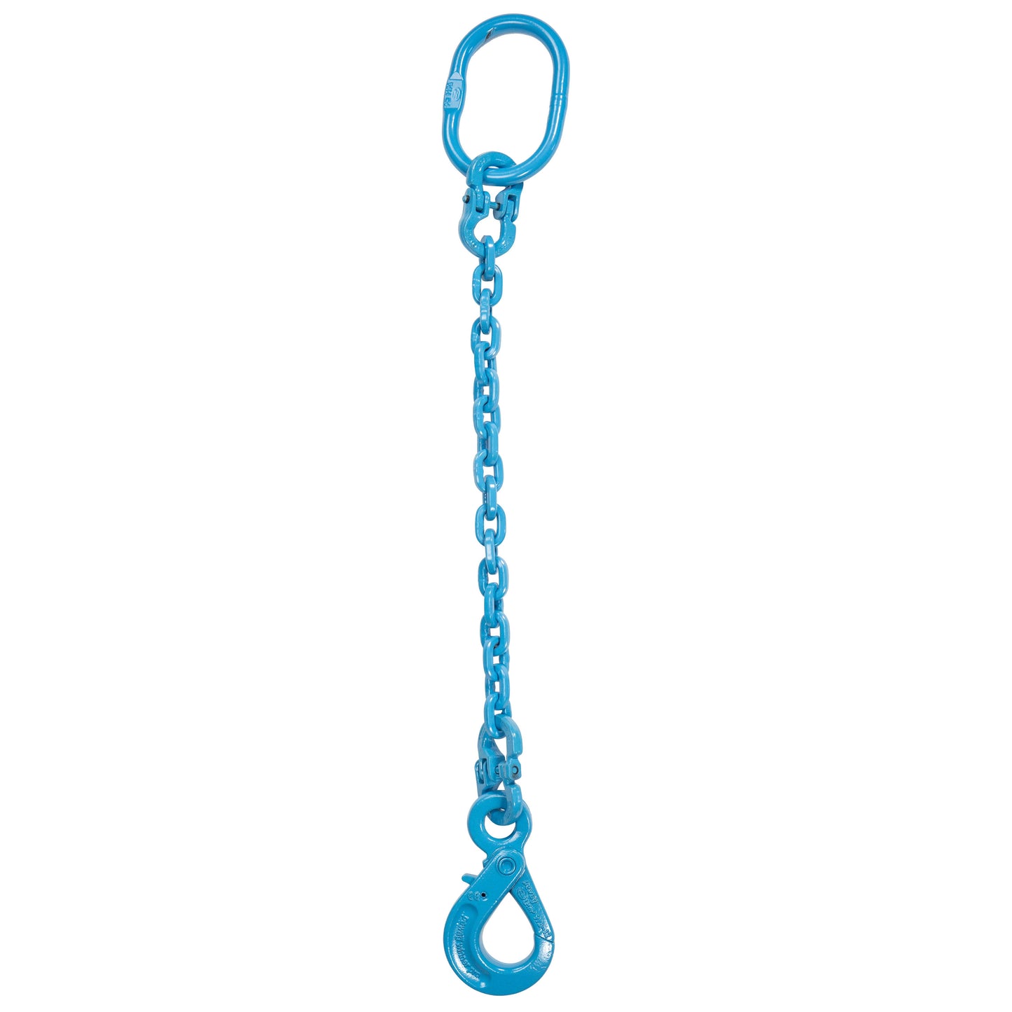 12 inch x 12 foot Pewag Single Leg Chain Sling w SelfLocking Hook Grade 120 image 1 of 2