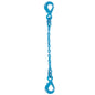 9/32" x 3' - Pewag Single Leg Chain Sling w/ Self-Locking & Self-Locking Hooks - Grade 120