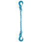 12 inch x 3 foot Pewag Single Leg Chain Sling w Sling & Sling Hooks Grade 120 image 1 of 2