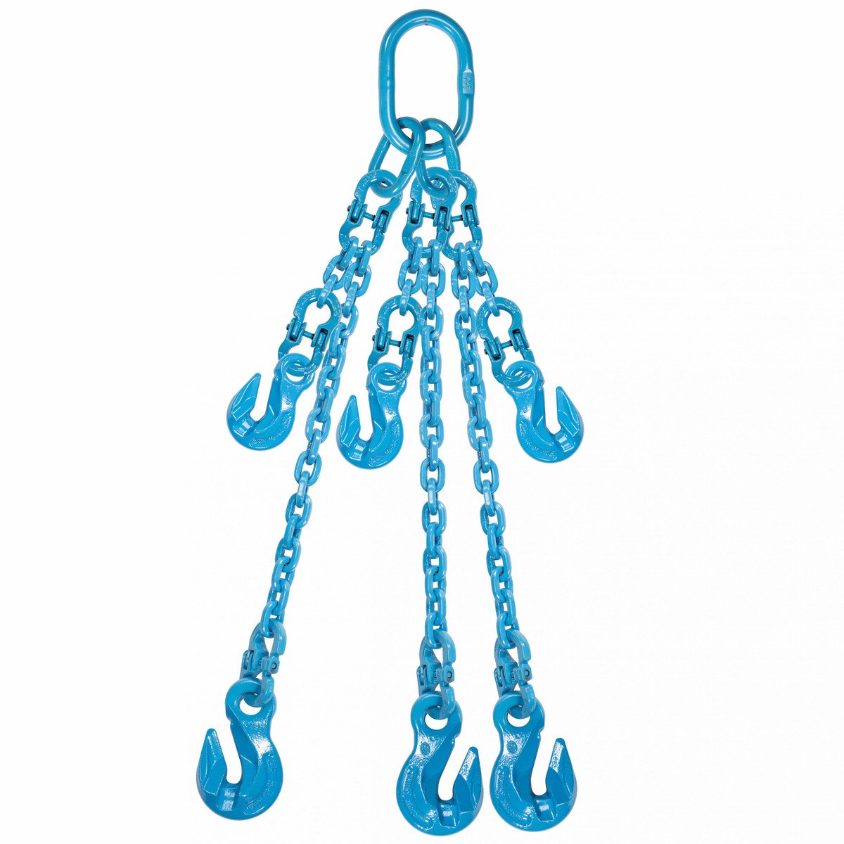 1/2" x 20' - Pewag  Adjustable 3 Leg Chain Sling w/ Grab Hooks - Grade 120