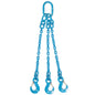 1/2" x 3' - Pewag 3 Leg Chain Sling w/ Sling Hooks - Grade 120