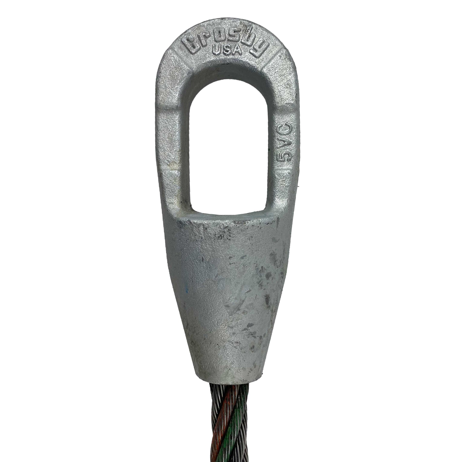 1 inch x 12 foot Closed and Closed Spelter Socket Wire Rope Sling image 2 of 4