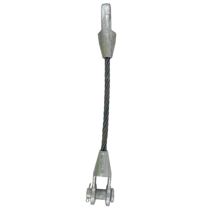 12 inch x 3 foot Open and Closed Spelter Socket Wire Rope Sling image 2 of 6