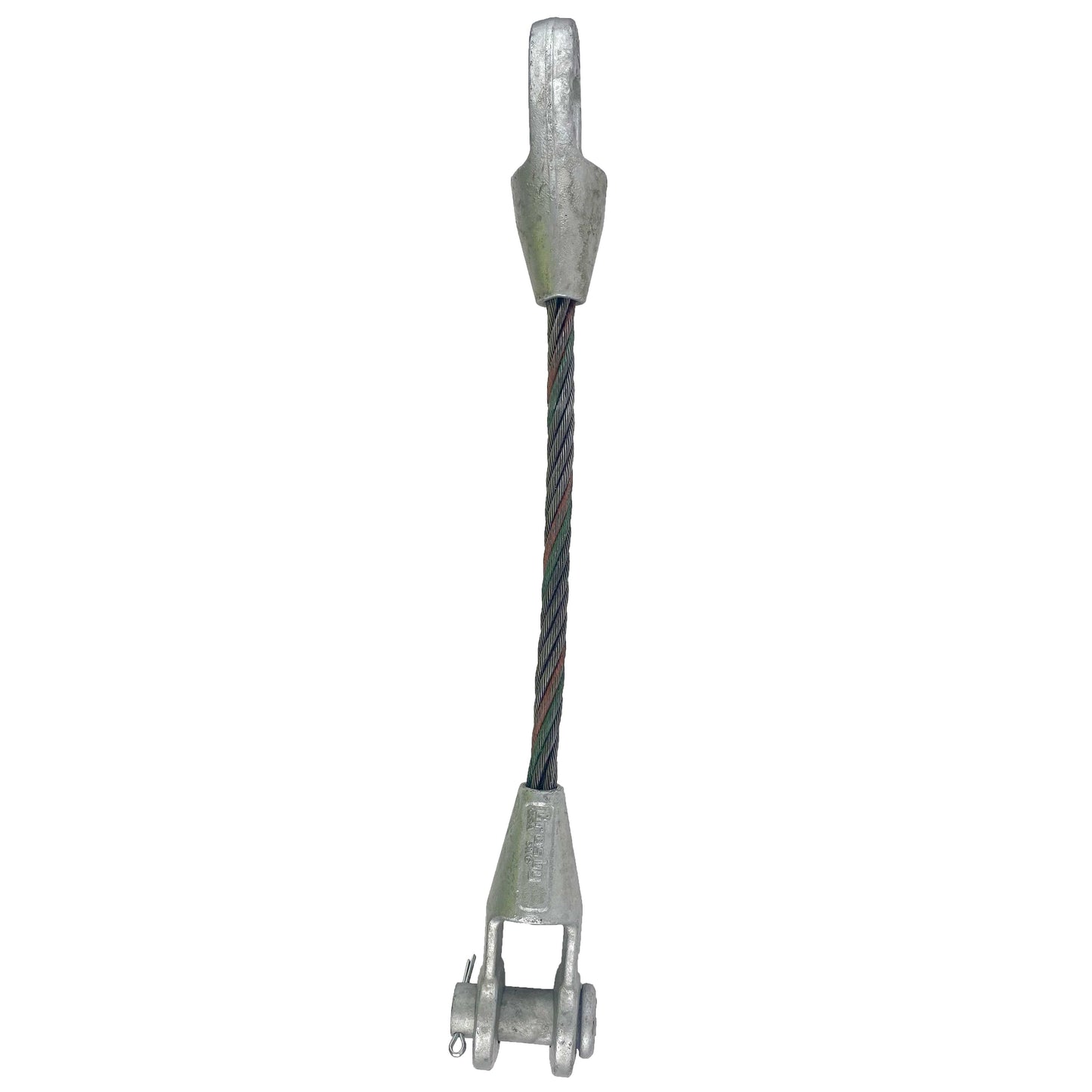 112 inch x 5 foot Open and Closed Spelter Socket Wire Rope Sling image 2 of 6