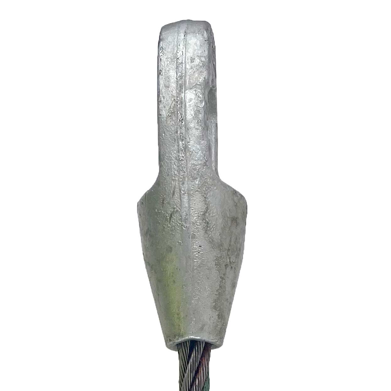 112 inch x 16 foot Open and Closed Spelter Socket Wire Rope Sling image 4 of 6